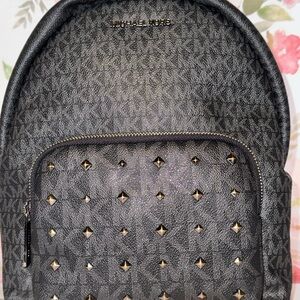 ✨ Michael Kors Studded Mini Backpack – Black MK Logo – Read Description ✨